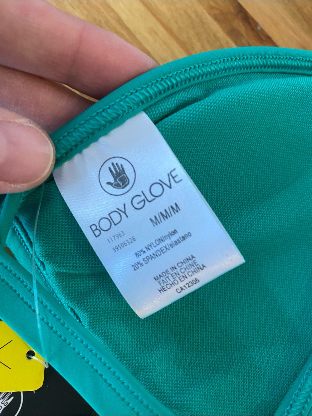 Body Glove Evelyn Triangle Halter Bikini Top Medium green 2-Way Back NWT NEW - Picture 2 of 5